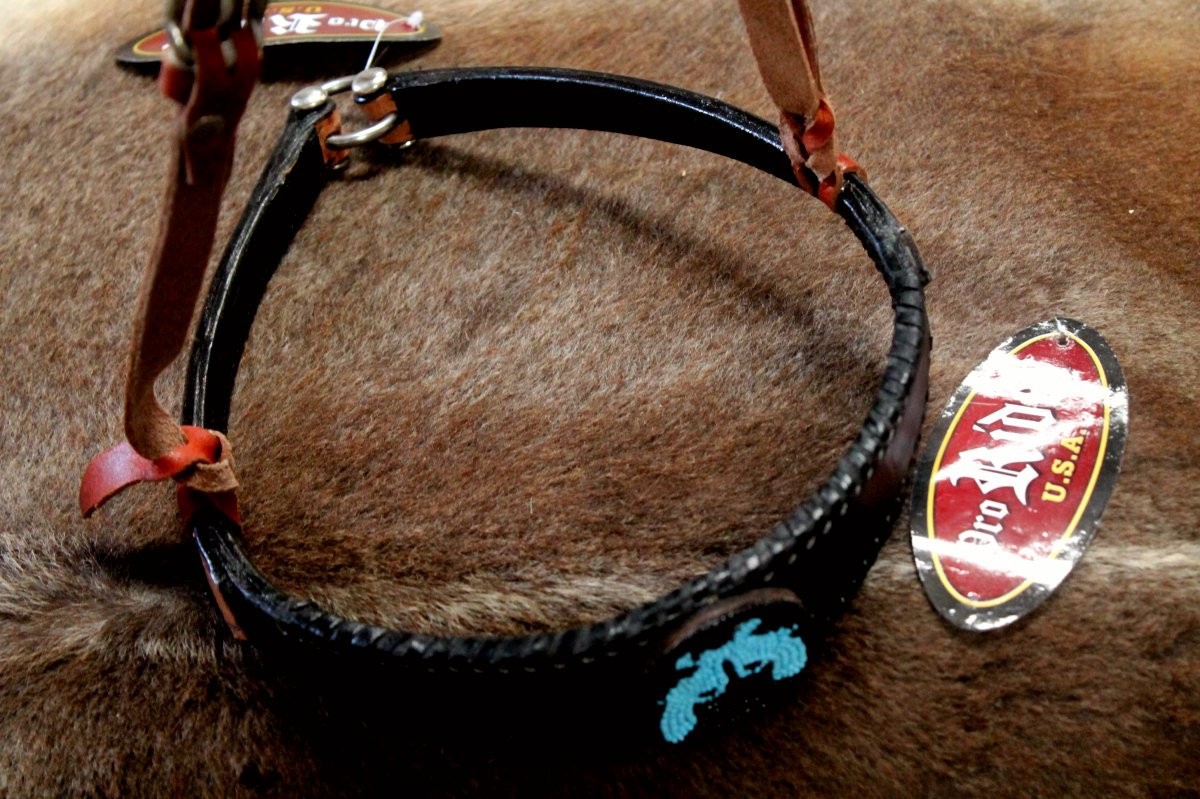 Horse Show Bridle Western Leather Barrel Racing Tack Rodeo Noseband  99123