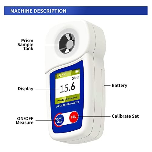 Digital Brix Refractometer brix Meter Refractometer Automatic Temperature