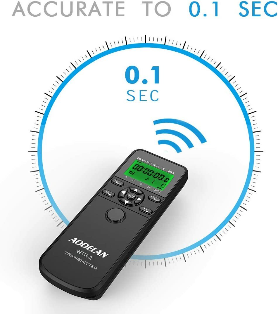 Wireless Intervalometer HDR Remote Control for Nikon D7500 D750 D7200 D6 D5 P950