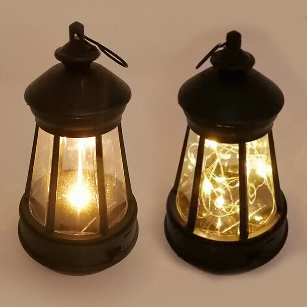Small LED Solar Lantern Hanging Light Yard Outdoor Patio Garden Lamp Waterproof