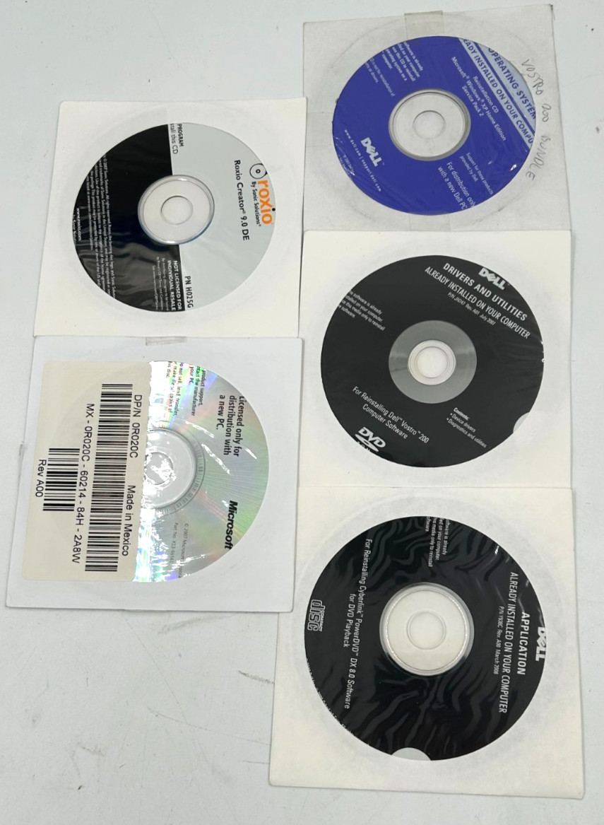 DELL Vostro 200 Restore CDs with Windows XP and Office2000