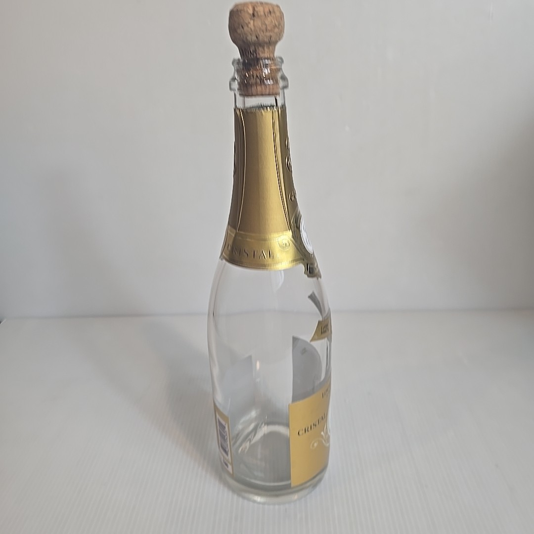 1 EMPTY Louis Roederer Cristal Champagne Empty Bottle 750 ML 2013
