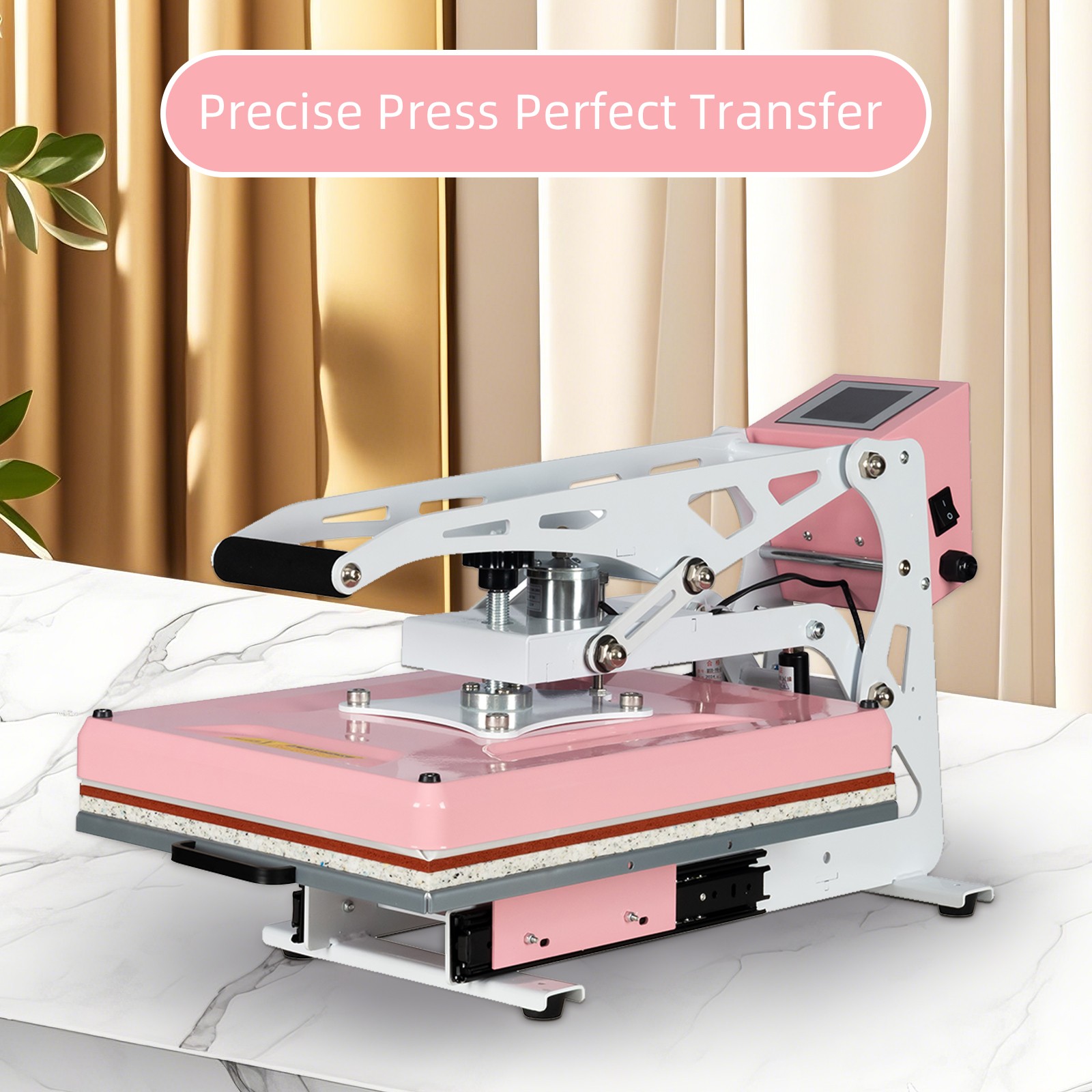 Digital Heat Press Machine 13x18 T-Shirt Heat Transfer Auto Open Silde Out Base