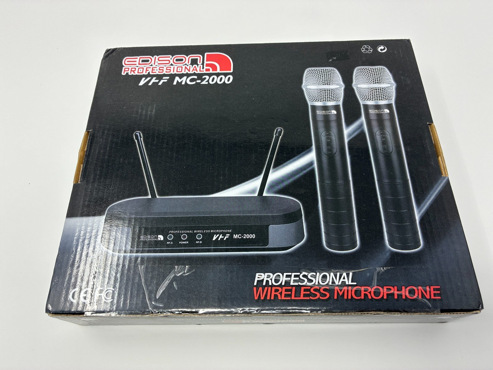 Britelite MC-2000 Two Professional Microphones and Wireless Receiver