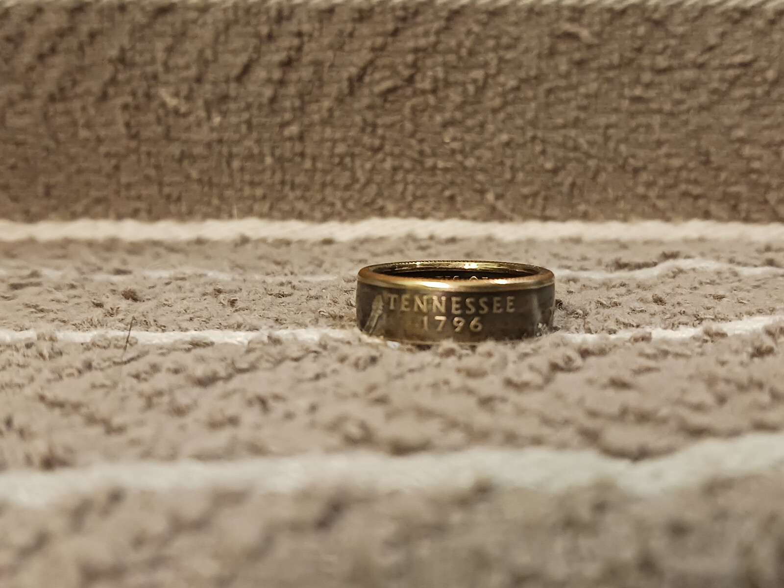 Tennessee State Washington Quarters coin ring 6 2002
