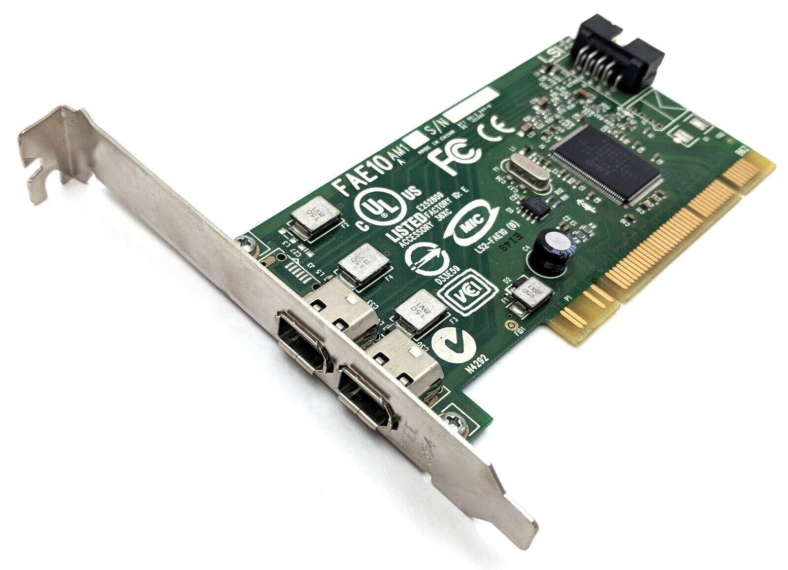 Dell PCI Dual Port IEEE-1394 Desktop Firewire Card H924H TESTED FAST SHIP OUT
