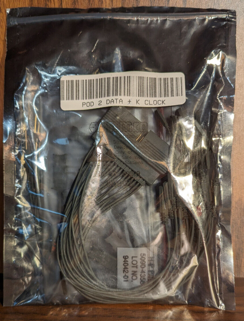 New HP/AGILENT POD 2 DATA + K CLOCK LOGIC ANALYZER PROBE Test Kit - Complete