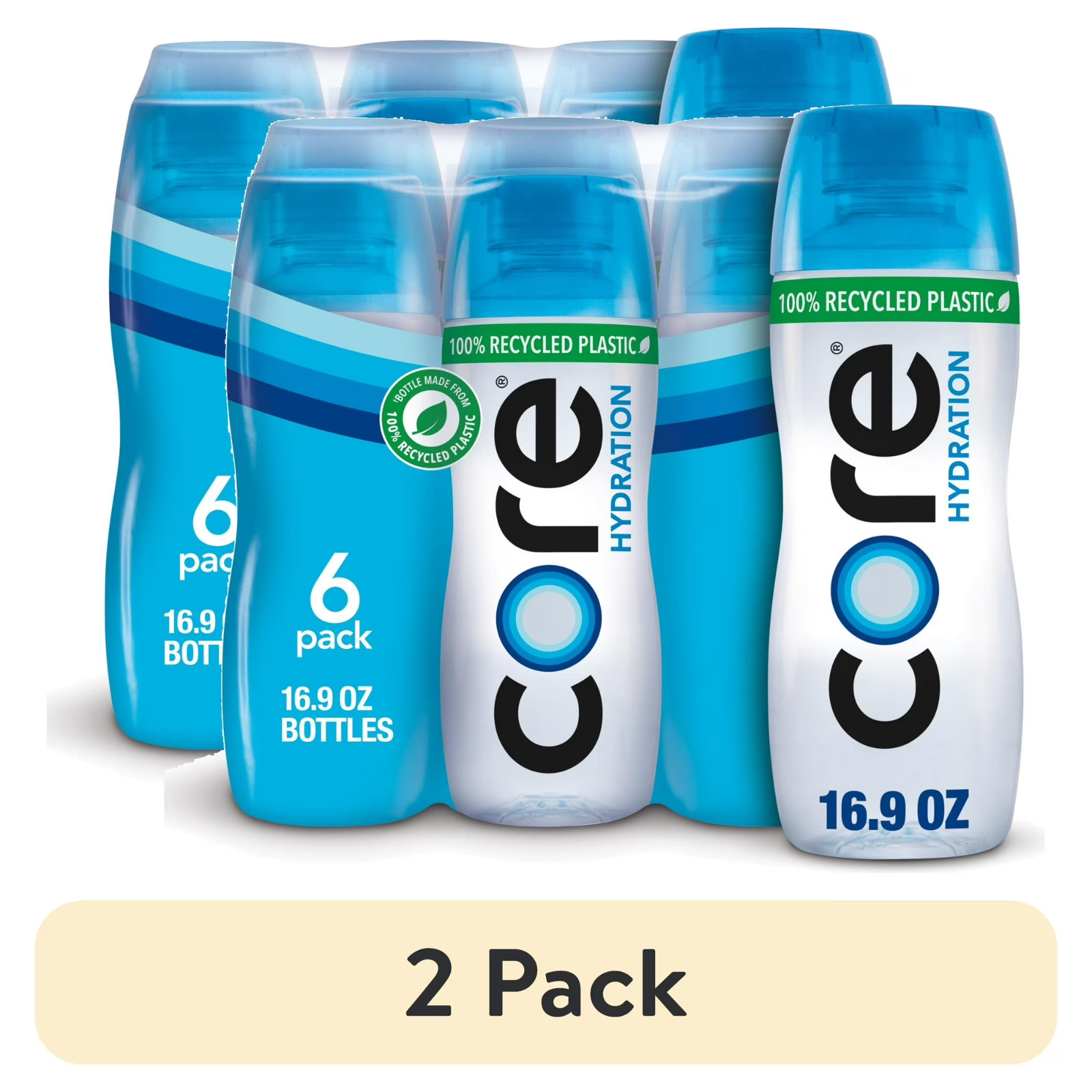 2 Pack  CORE Hydration Perfectly Balanced Drinking Water, 0.5 L bottles, 6 Count