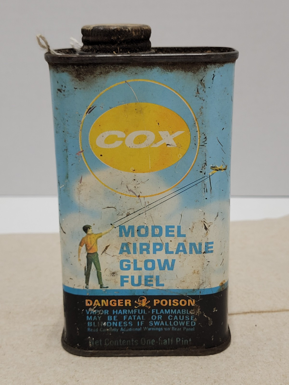 COX THIMBLE DROME AIRPLANE EMPTY GLOW FUEL CAN