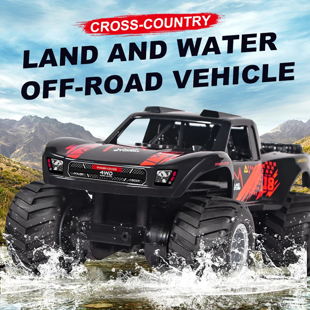 Q156 Amphibious 4WD RC Car 2.4G Off-Road Waterproof Vehicle Truck