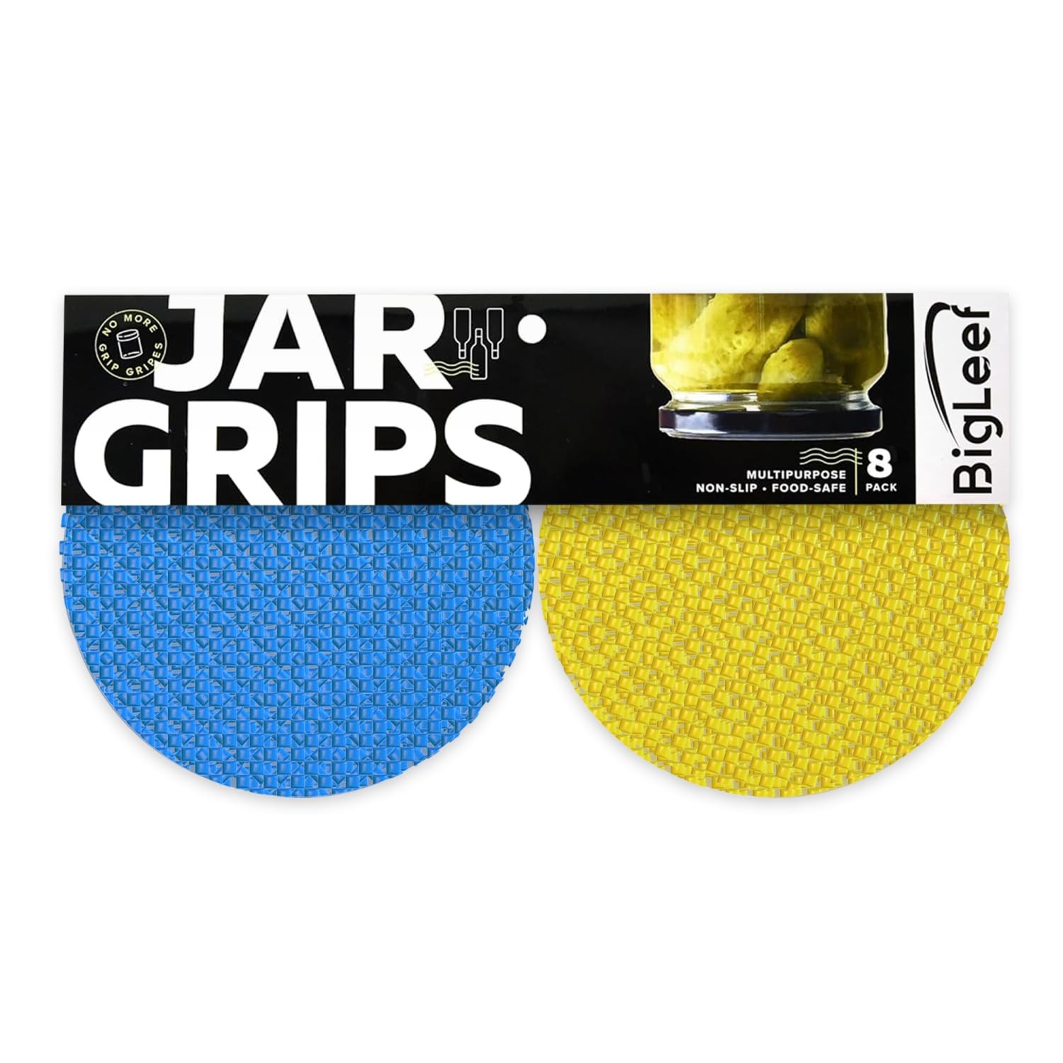 Jar Opener Gripper Pad, Grippers For Opening 5.5", Multi Color 8 Pack
