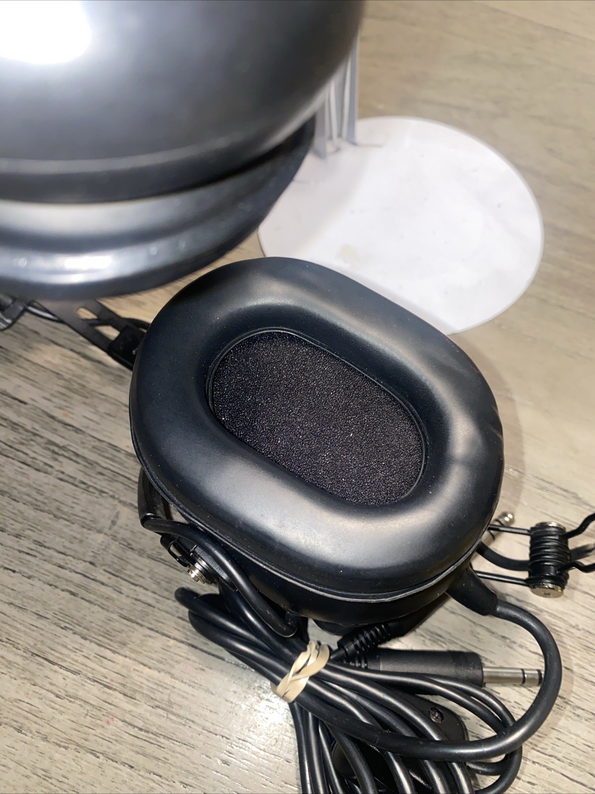 Flightcom Aviation Headset with Mic Untested As Is Very Good Conditon