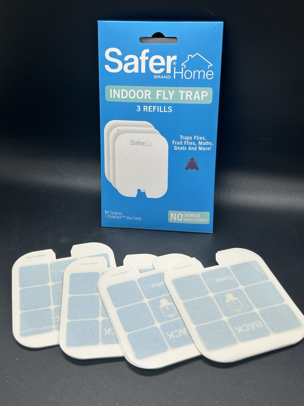 Safer Home SH503 Indoor Plug-In Fly Trap Refill Glue Cards for SH502, Pack of 4