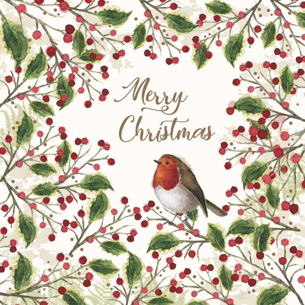 Paperproducts Design Beverage Napkins – Merry Bird, 3-Ply, 5", 20 Pack