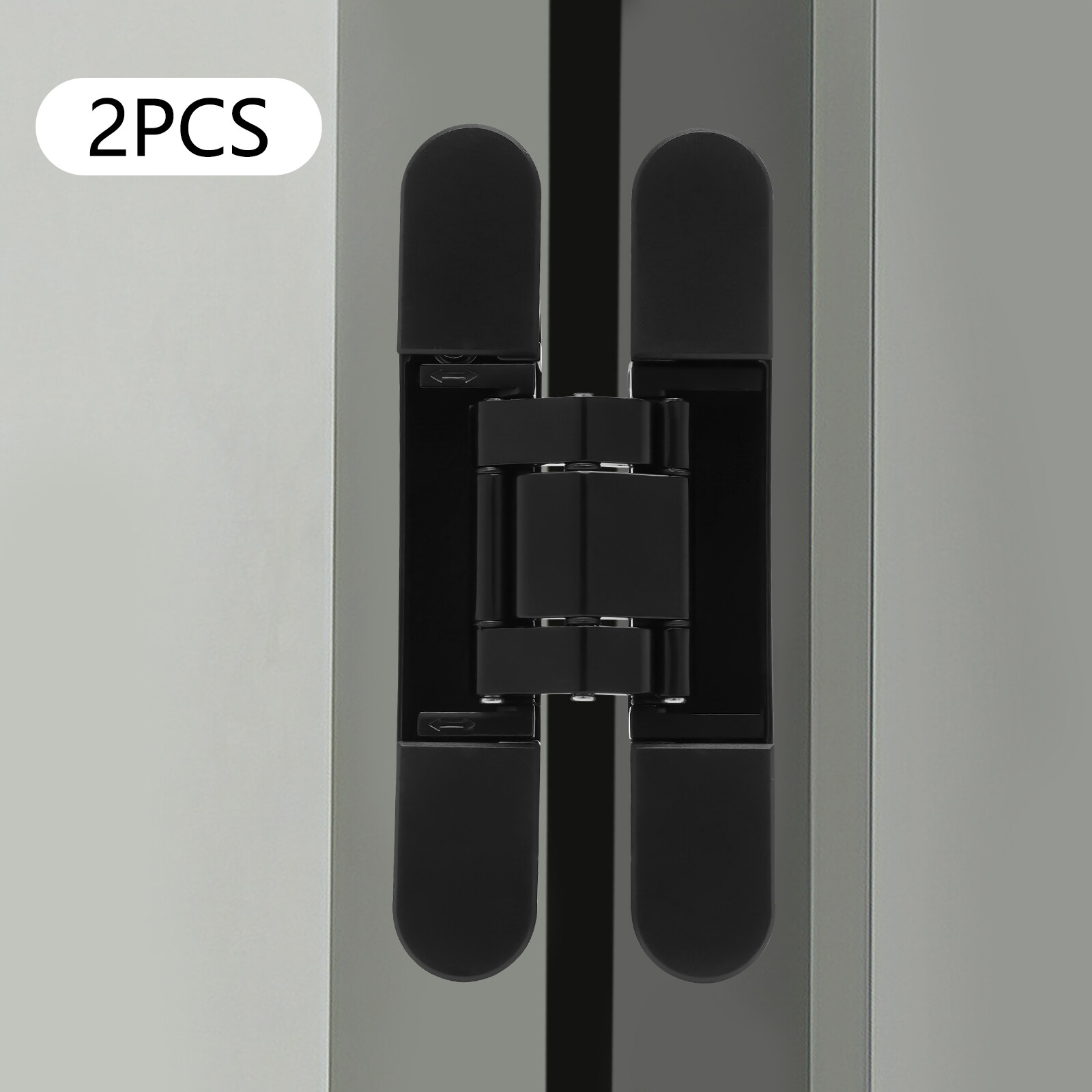 2 Pack 6-Inch Concealed Zinc Alloy Door Hinges for Wooden Doors