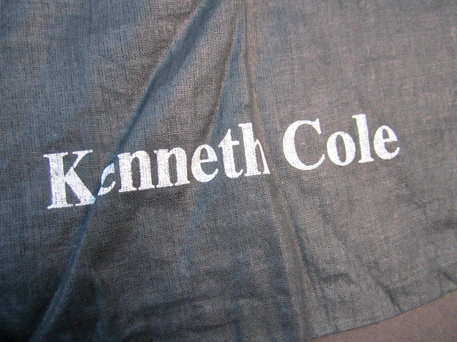 KENNETH COLE NEW YORK BLACK DRAWSTRING DUST BAG
