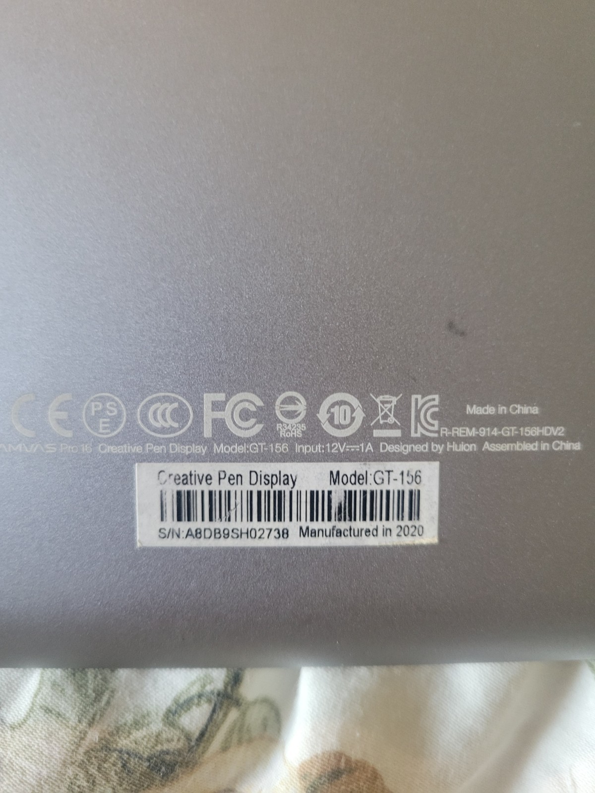 Huion Kamvas Pro 16 Graphics Tablet - GT156
