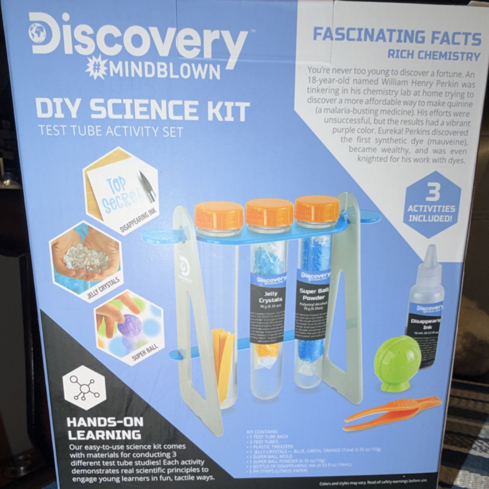 Discovery Mindblown DIY Science Kit Test Tube Activity Set STEM Ages 8+