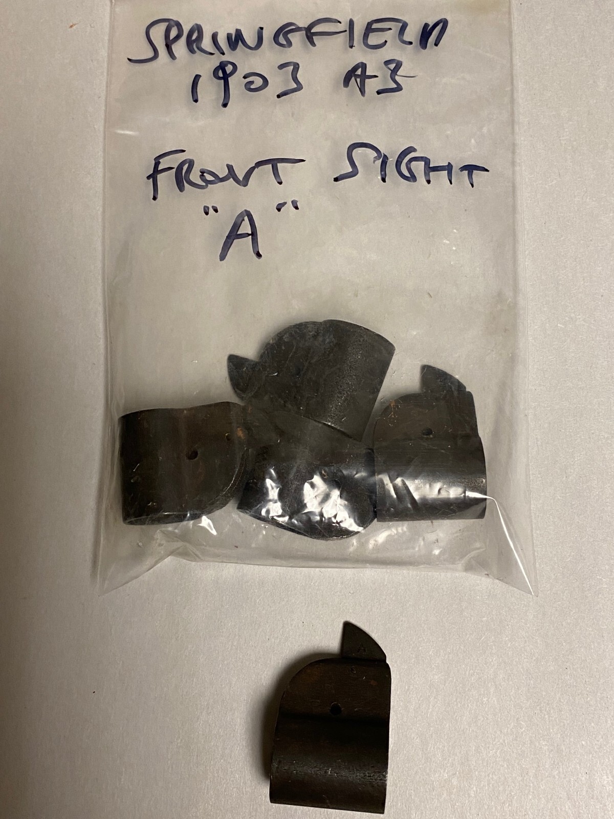 1903A3 SPRINGFIELD FRONT SIGHT. BLADE MARKED "A".