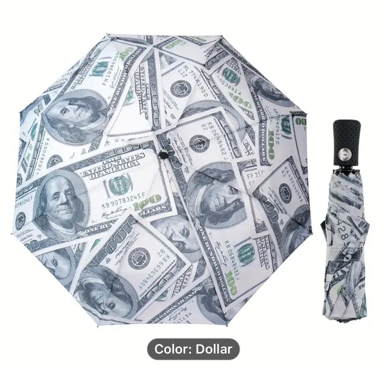 Windproof Travel Umbrella Compact Light Automatic Strong and Portable 3 Styles