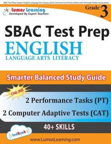 SBAC Test Prep: Grade 3 English Language Arts Literacy (ELA) Common Core  - GOOD
