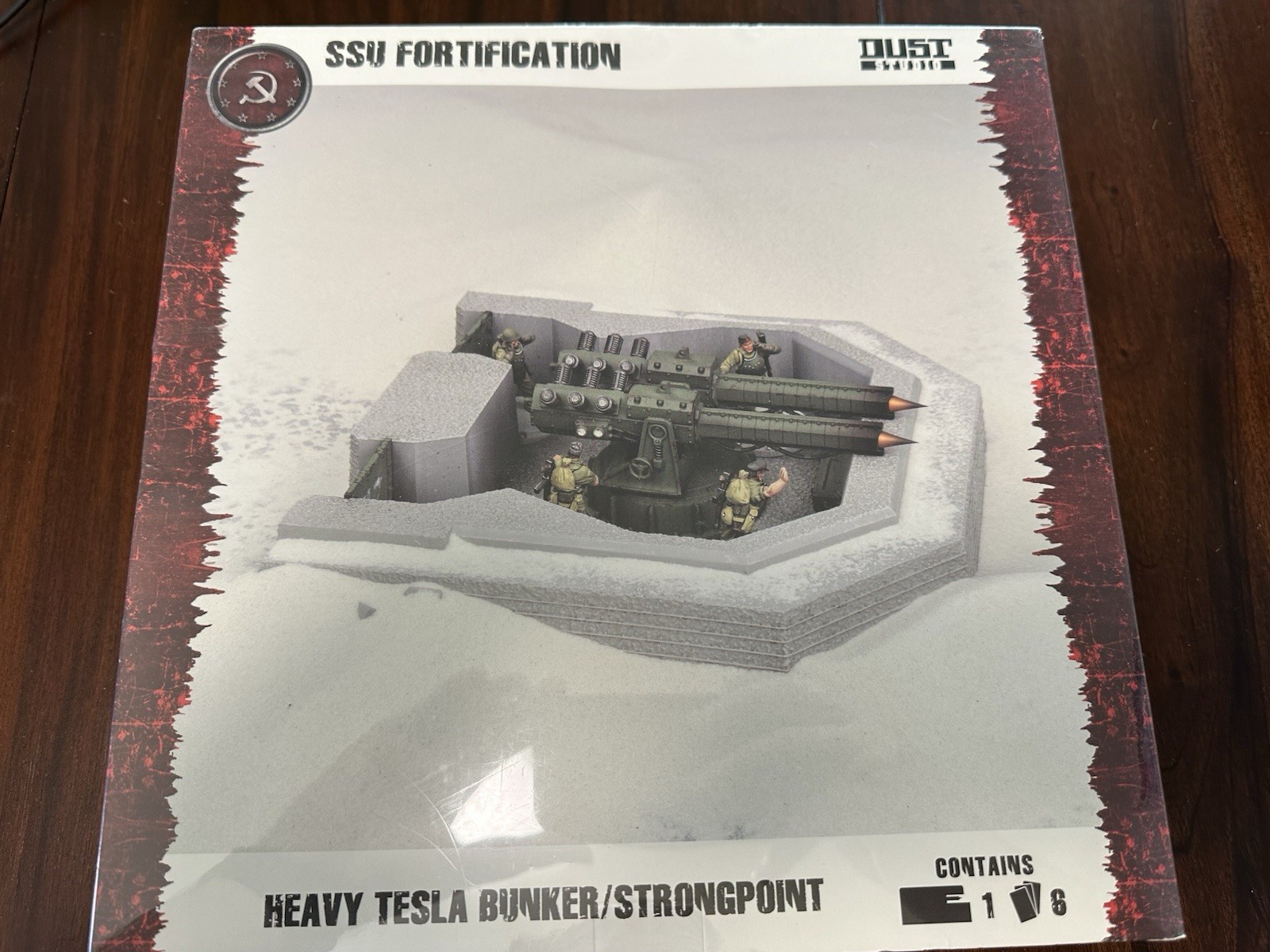 Dust Tactics SSU Fortification Heavy Tesla Bunker/Strongpoint DT073B