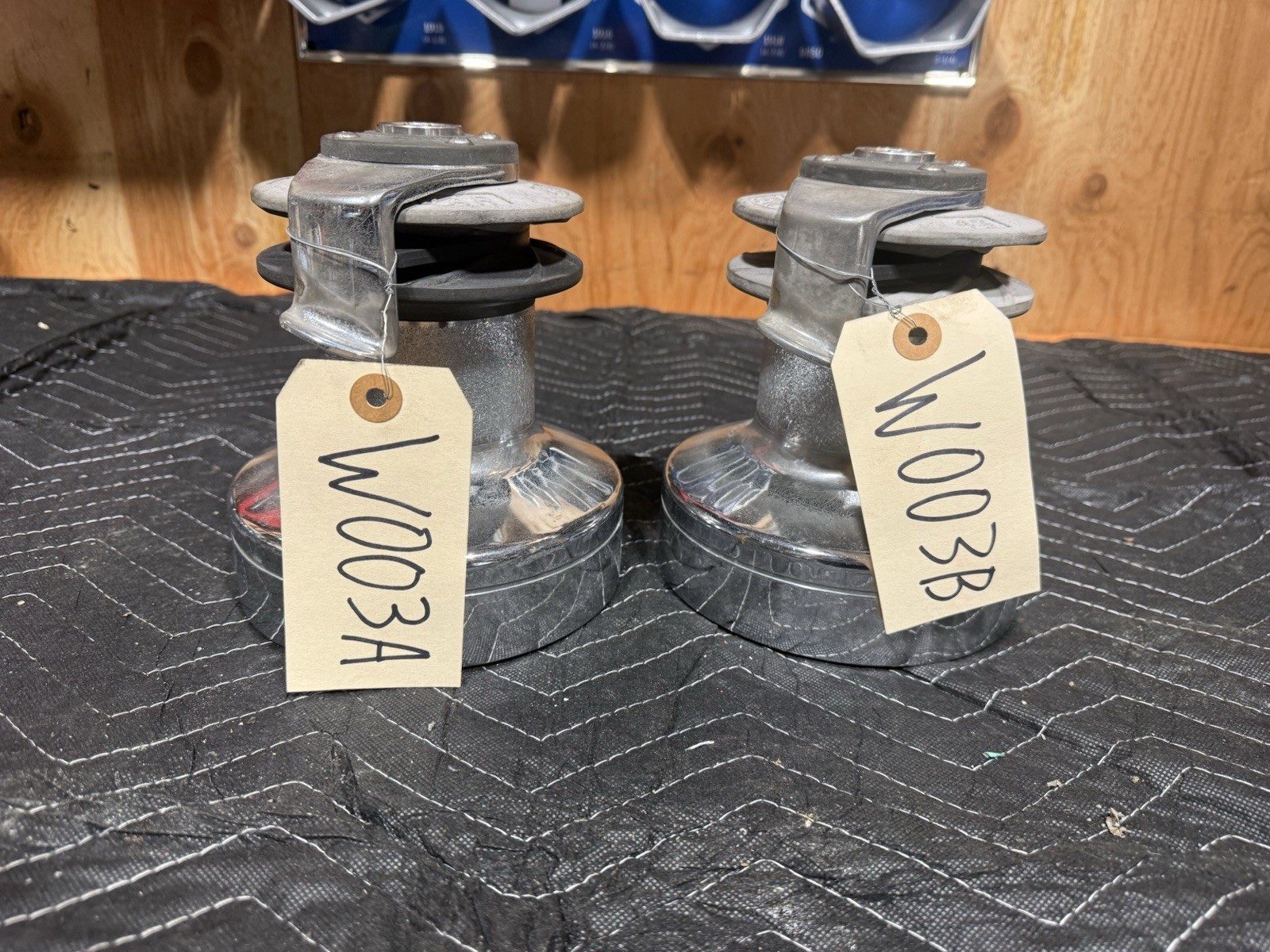 Pair Lewmar 43, Wavegrip, Bronze/Chrome, Self Tailing, Two-Speed Winches -W003AB