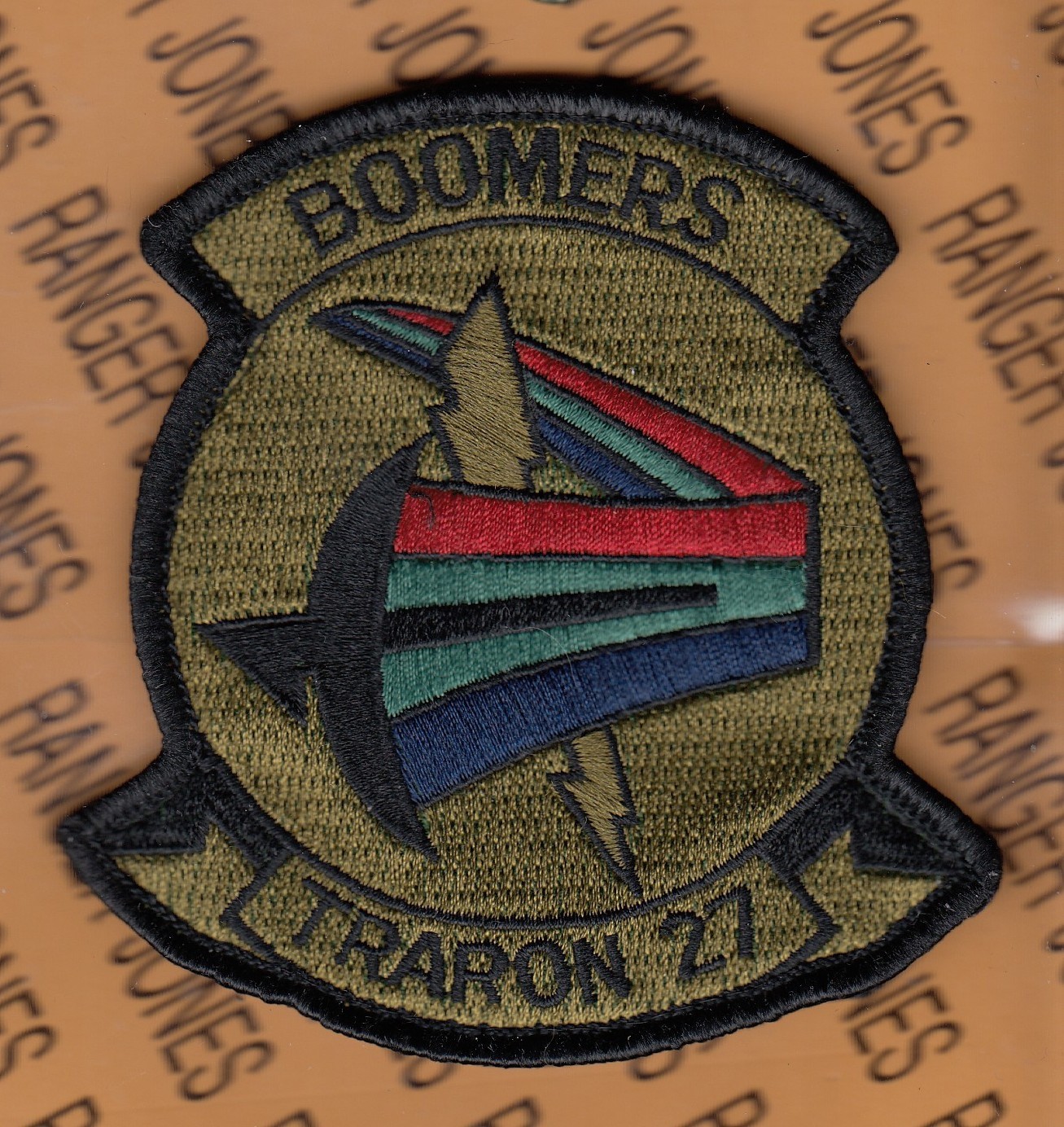 USN Navy Naval Training Squadron TRARON 27 Boomers ~4" patch w/ Hook m/e