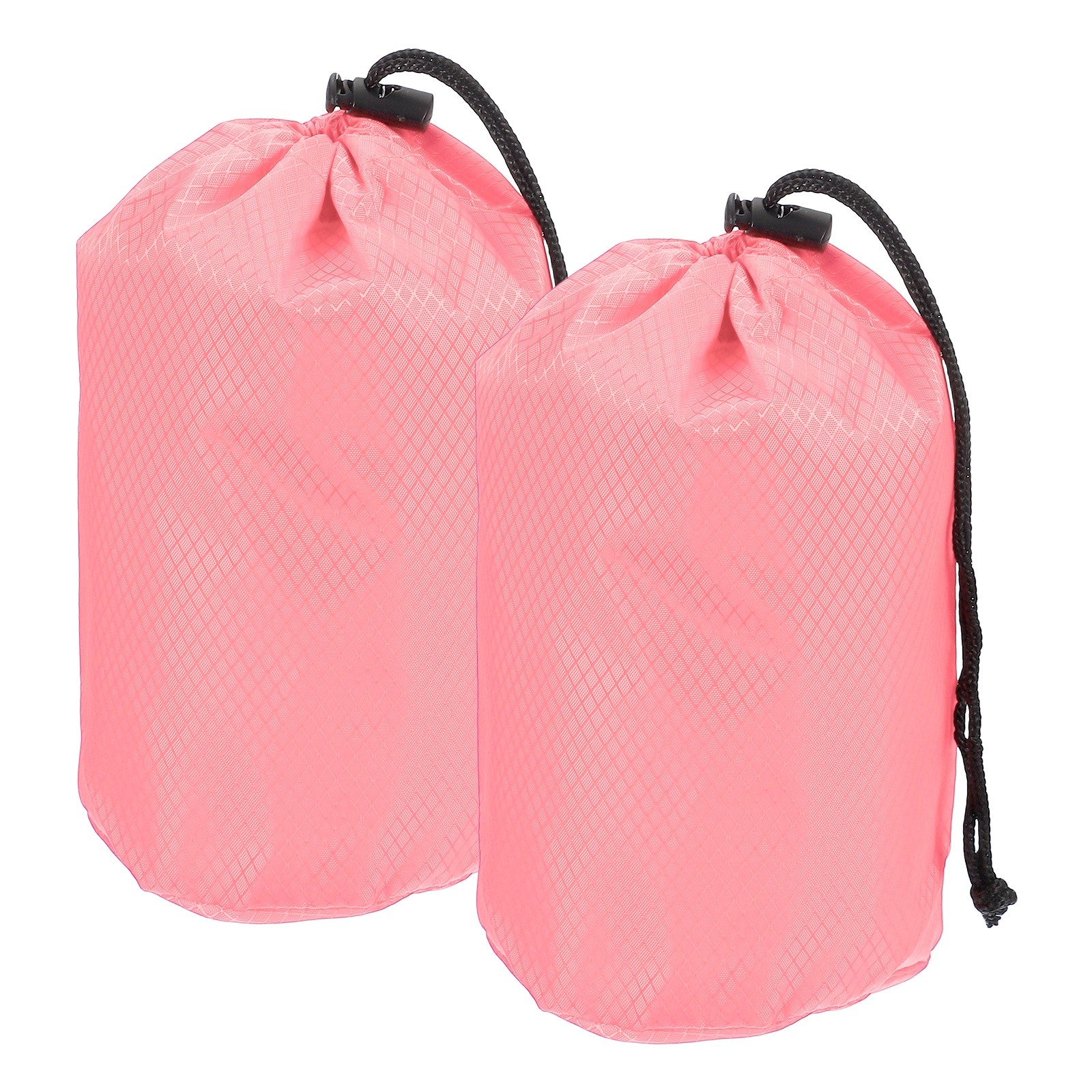 Stuff Sack, Waterproof Ditty Bags with Toggle 4x8In & 2 Pack & Pink
