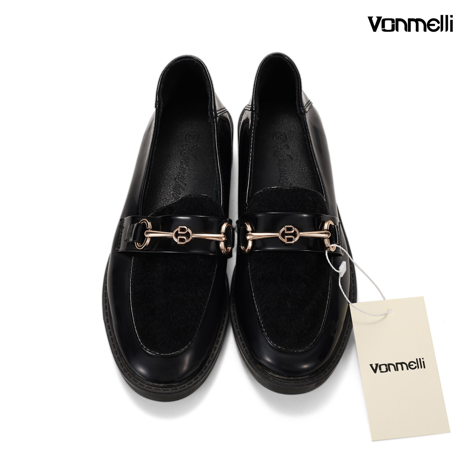 Vonmelli Women's Slip-On Loafer Shoes with Bit Accent