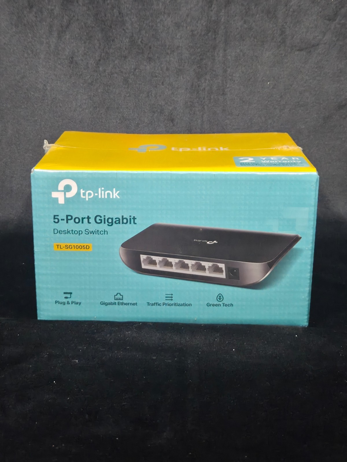 TP-Link TL SG1005D 5 Port Gigabit Desktop Switch Ethernet Plug and Play New