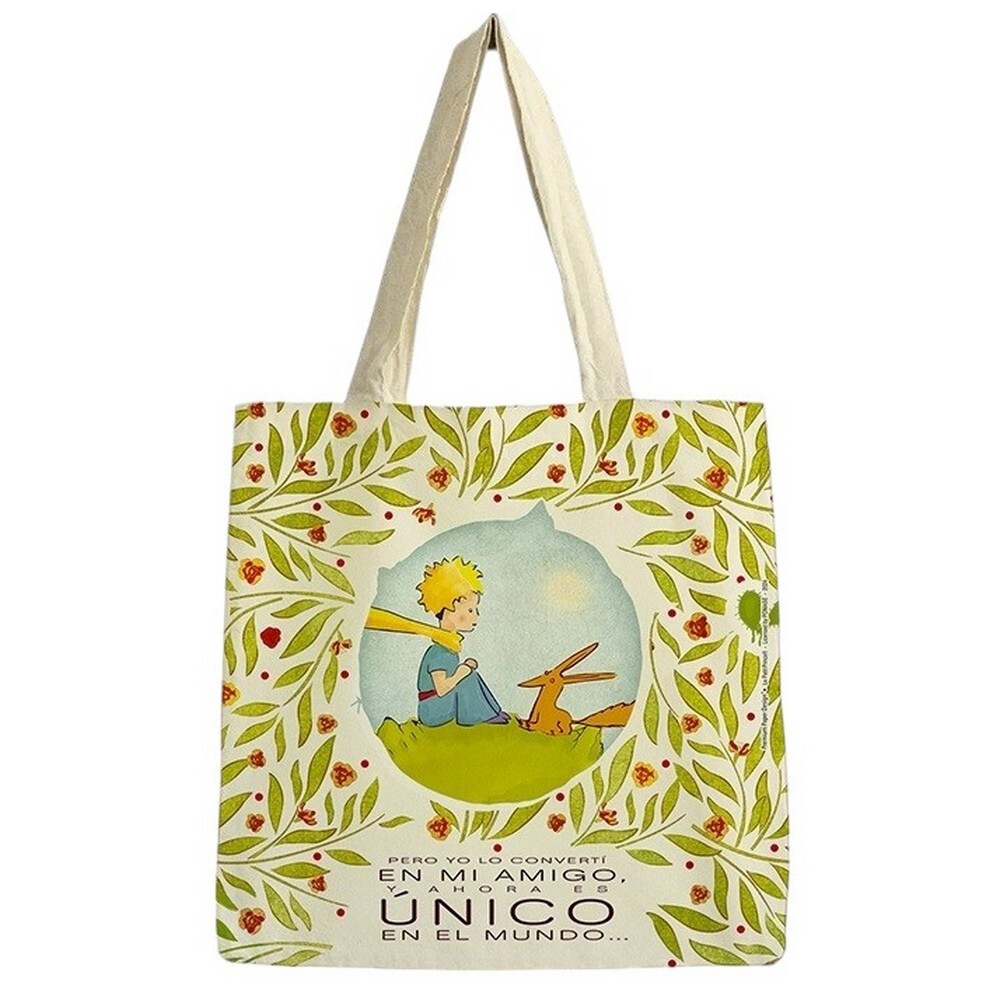 Premium Paper Cotton Bag, Le Petit Prince Mi Amigo Único (46x46cm)