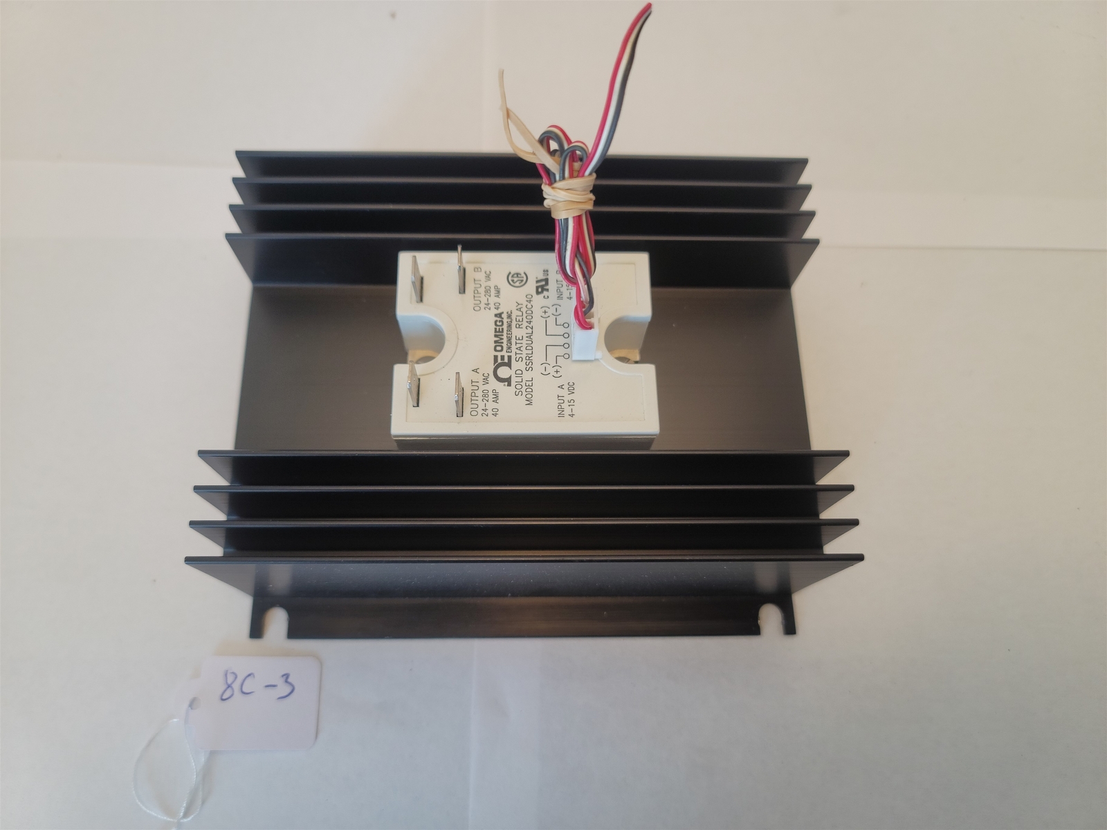 Omega Engineering SSRLDUAL240DC40 Solid State Relay w/ Heatsink