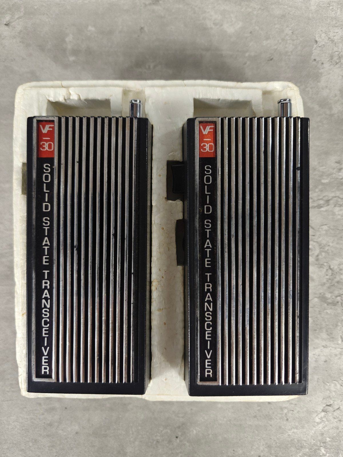 Vintage 1970s Vanity Fair VF-30 Walkie Talkie Transceivers Tested Working 1976