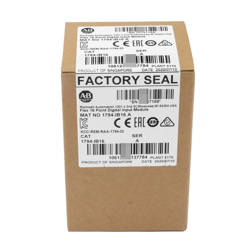 1794IB16 New Allen Bradley 1794-IB16 SER A Flex I/O Input Module US US Free Tax