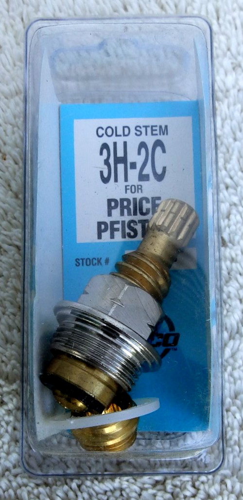 TWO DANCO 15287B 3H-2H HOT STEM FOR PFISTER FAUCETS