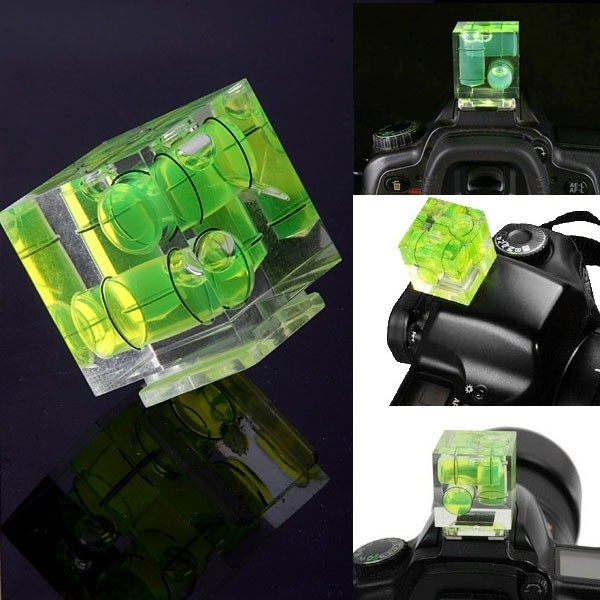 Multi-Dimensional Camera Levels Hot Shoe Plug-In 3D Camera Levels 29*25*25(mm)