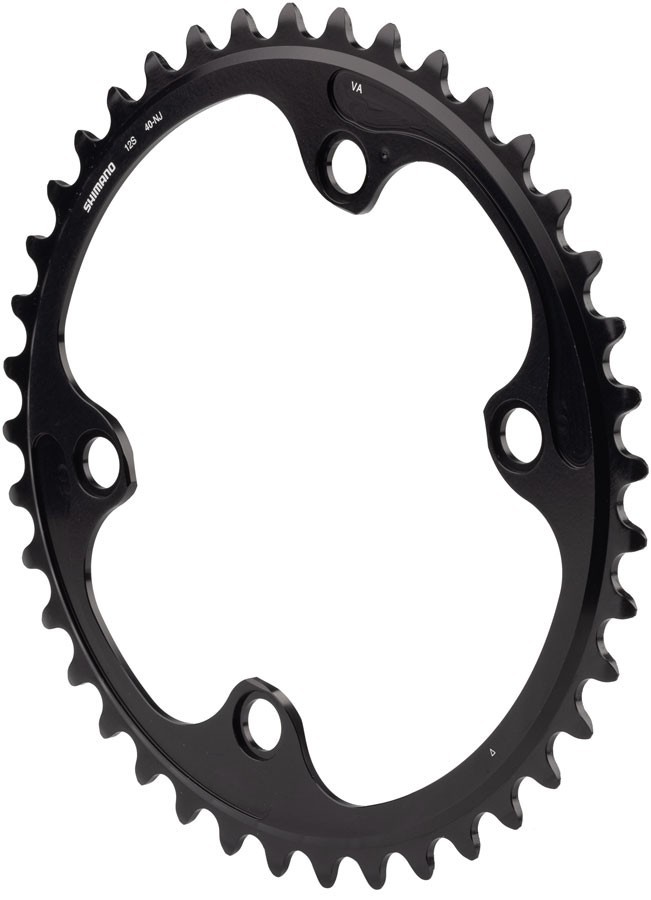 Shimano Dura-Ace FC-R9200 12-Speed Chainring - 40t, Asymmetric 110 BCD, Black,