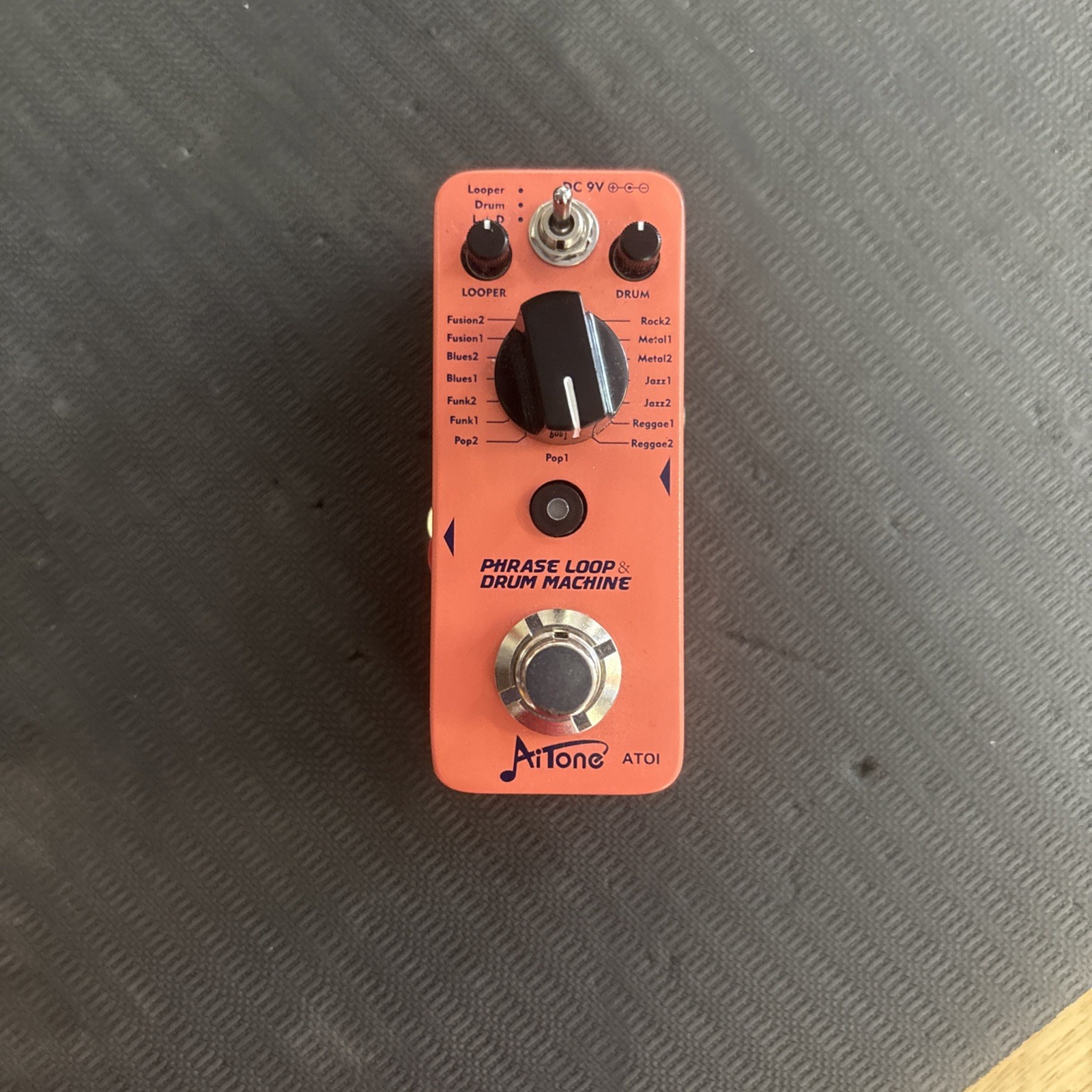 AITONE Looper Pedal w/Drum Machine 2in1 Loop Pedals tested USED