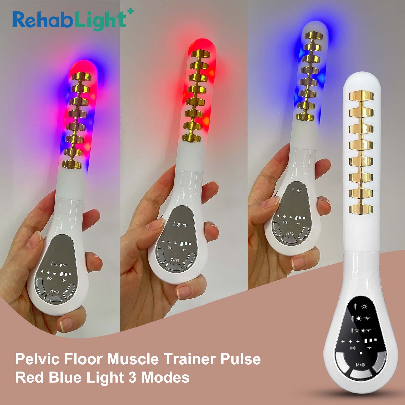 Multi-Function Kegel Trainer with Microcurrent and Heating for Postpartum Pelvic