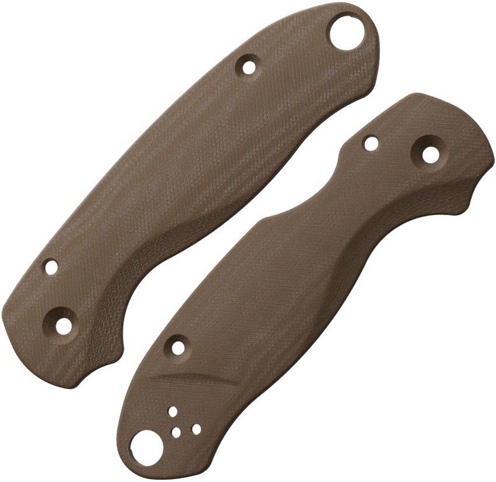 Flytanium Paramilitary 3 Brown G10 Construction Lotus Handle Scales - FLY-1023EB