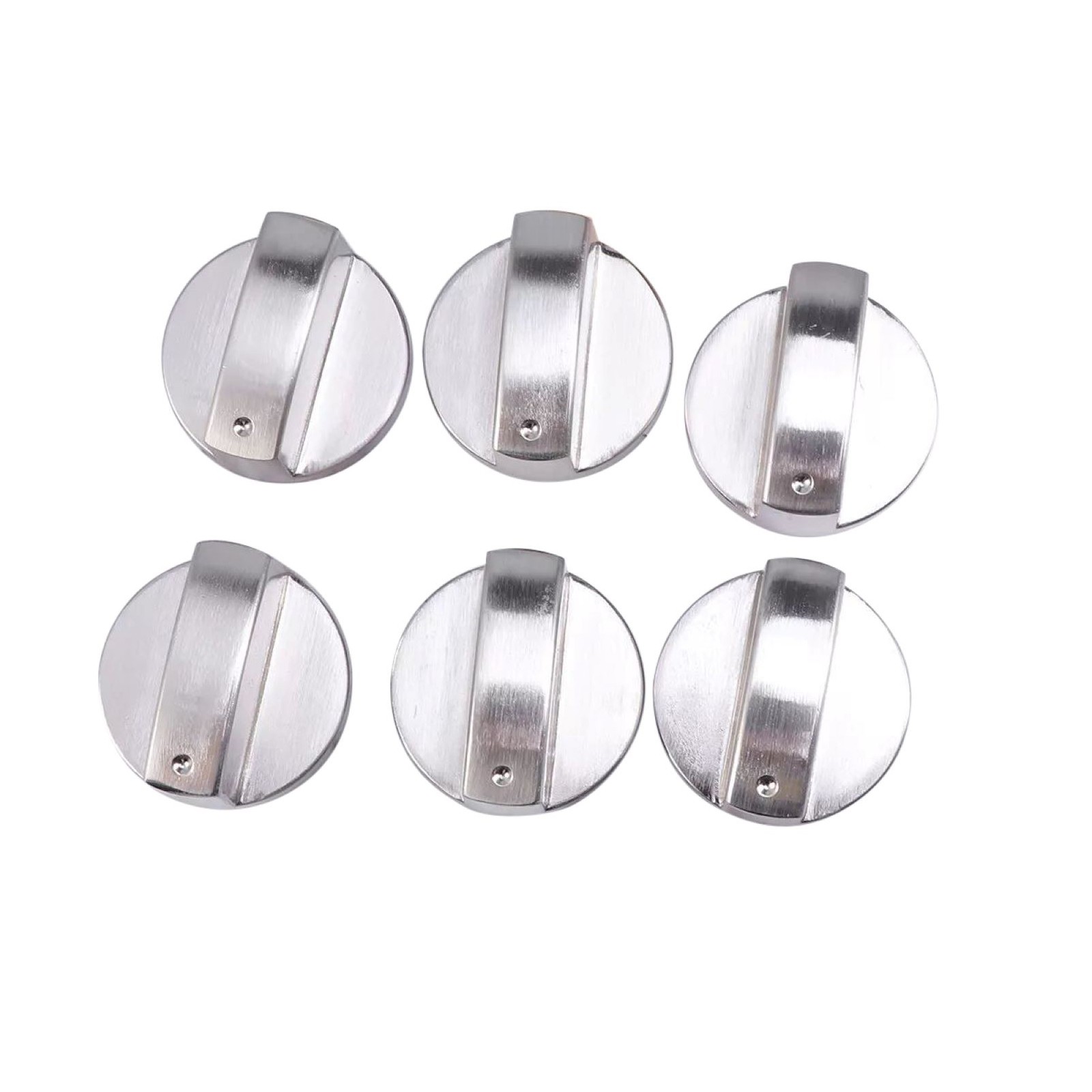 6pcs Universal Gas Stove Knobs Cooker Oven Kitchen Control Metal Replace
