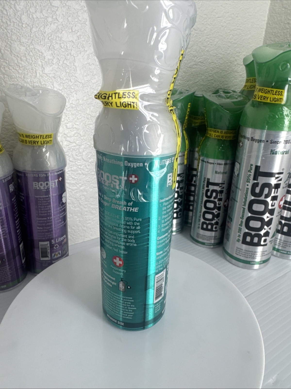 Boost Oxygen Energy Menthol-Eucalyptus 5 Liter Medium Size🎈FREE SHIP🎈Breathe