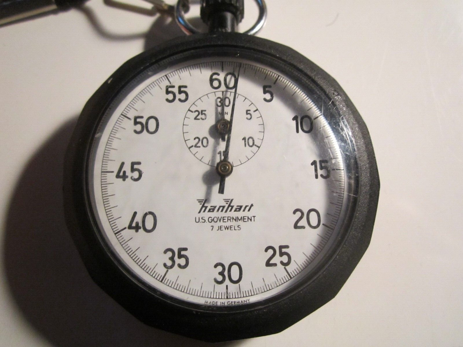 HANHART U.S. GOVERNMENT STOPWATCH 7 JEWELS - BBA-33A
