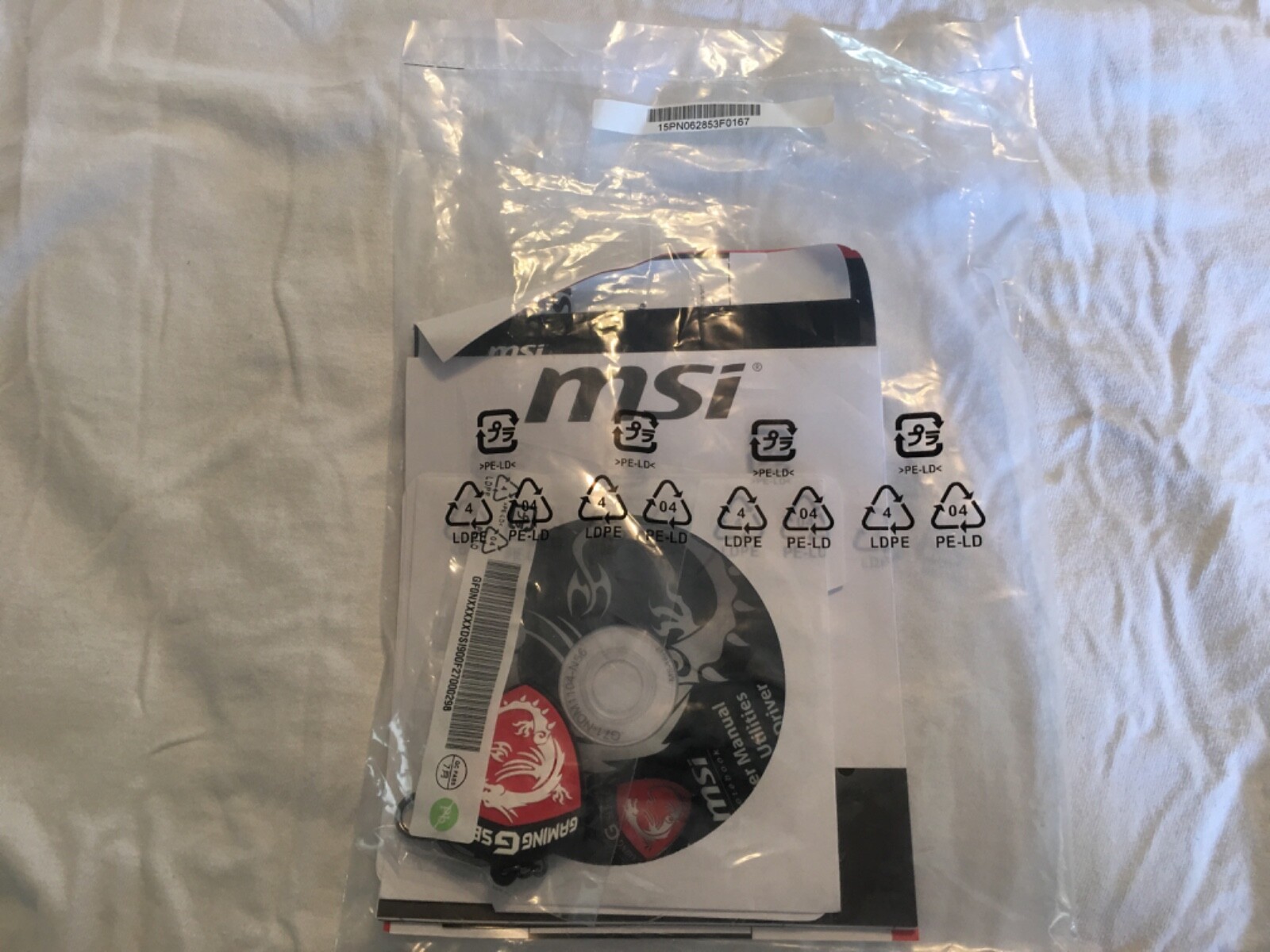 MSI GS60 Ghost Pro 4K-238 Gaming Laptop User Utilities Driver Disc Key Chain CD