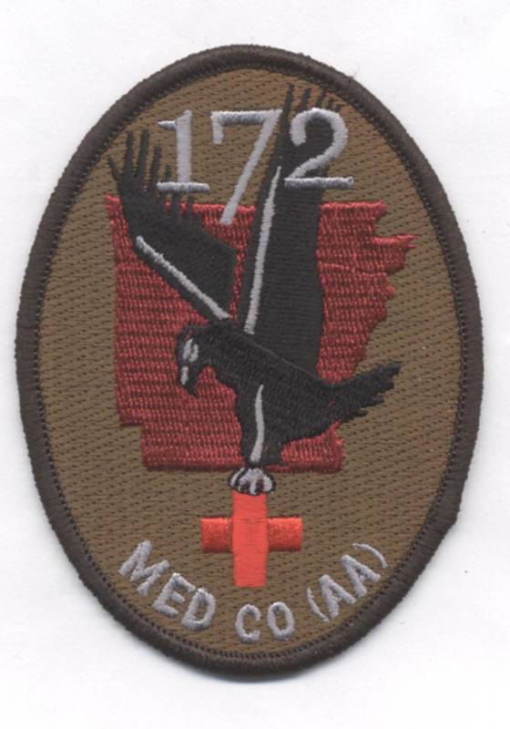 172nd MED CO(AA) desert patch