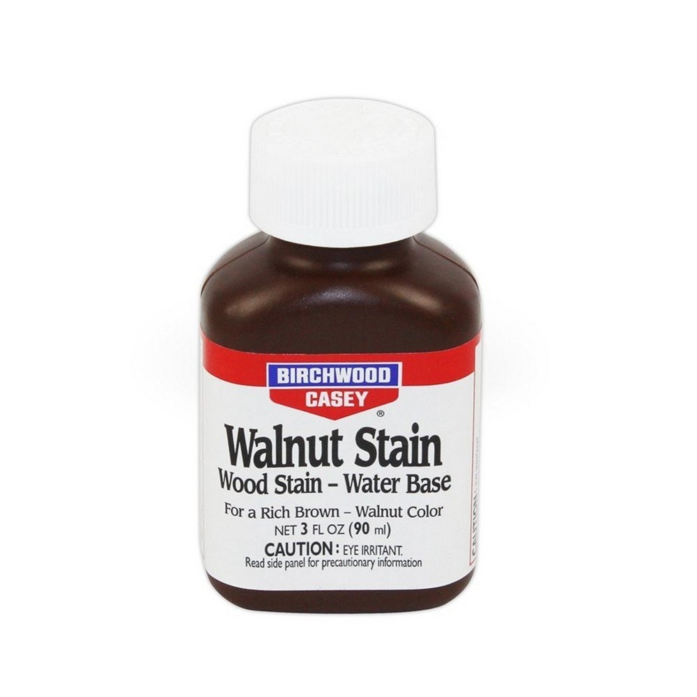 Birchwood Casey Walnut Wood Stain Water Base For Rich Brown 3 Fl Oz Bottle 24123