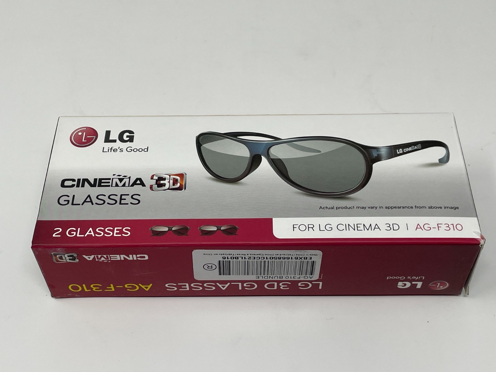 LG AG-F310 Cinema 3D Glasses (2 Glasses set) for LG Cinema 3D C3