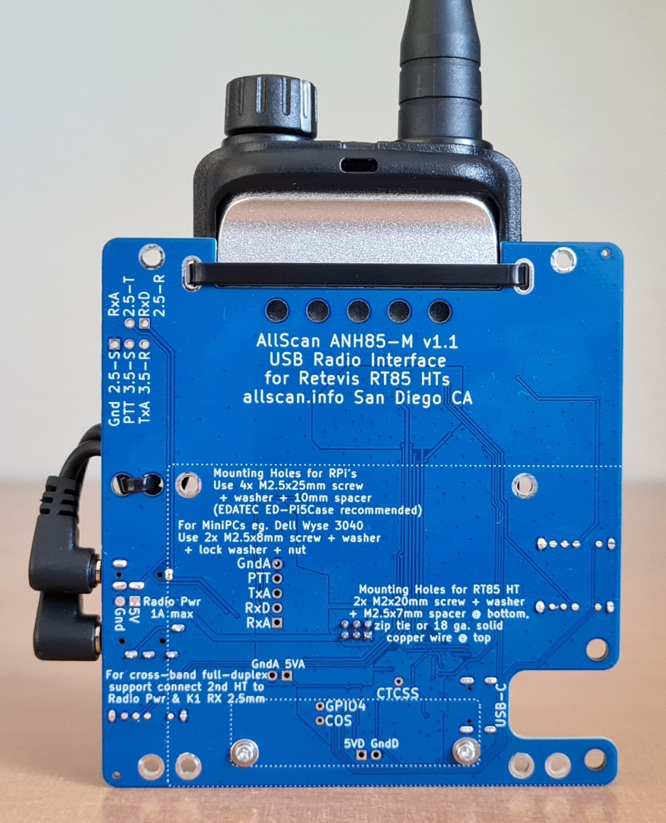 AllScan ANH85-RT85 AllStar Node Radio Module - 100% USB-Powered - ASL EchoLink