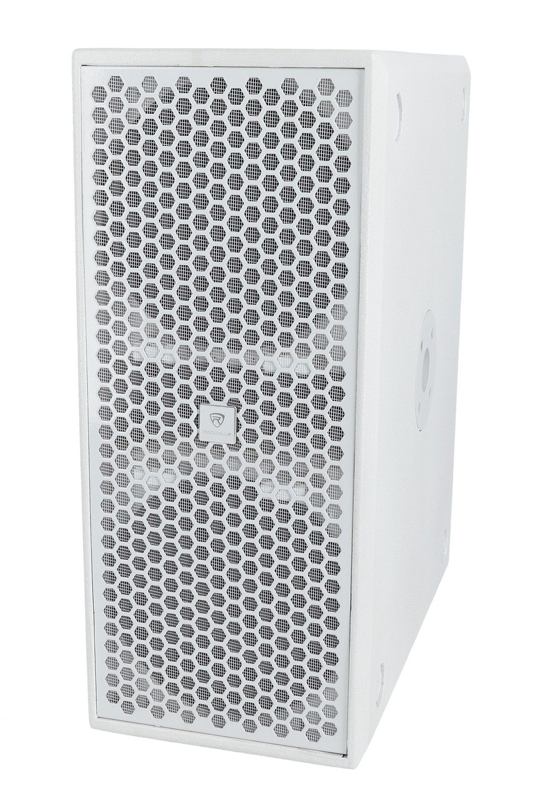 Rockville TITAN SLIM D8 White Powered Dual 8" Pro DJ PA Subwoofer Deep Bass Sub